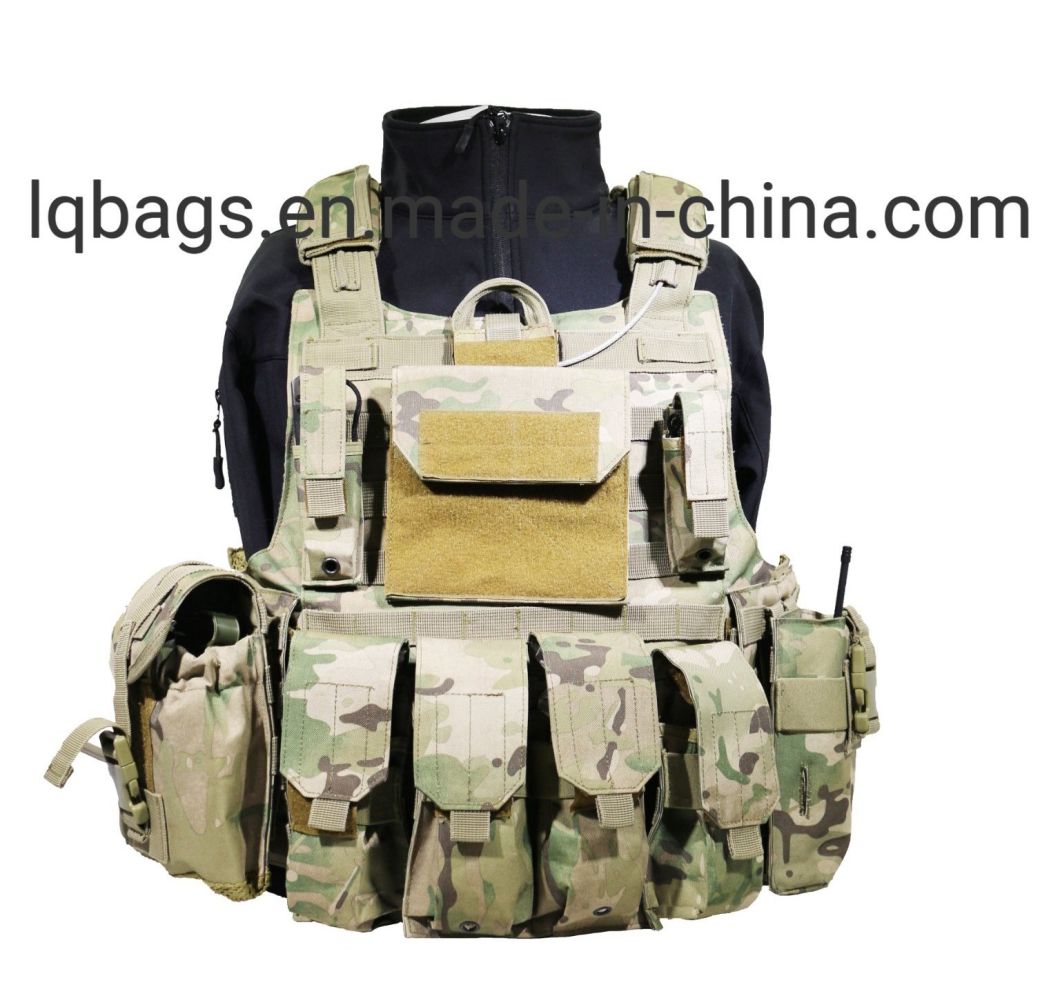 Military Tactical Vest Armor Vest Plate Carrier with Mag Pouch