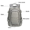 Casual Waterproof Travel 3 Day Military Tactical Large Capacity USB Backpack for Outdoor Sports