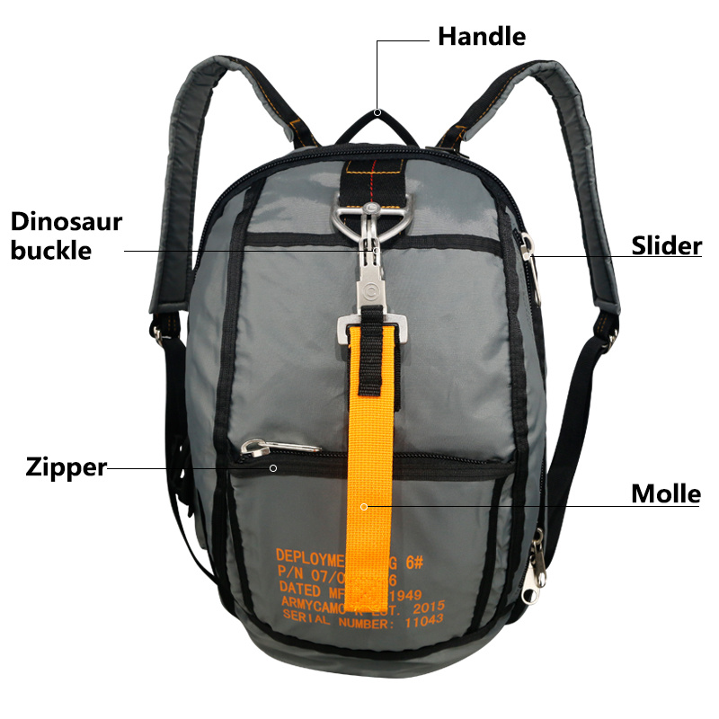 Air Force Parachute Buckles Rucksacks Nylon Tactical Backpack