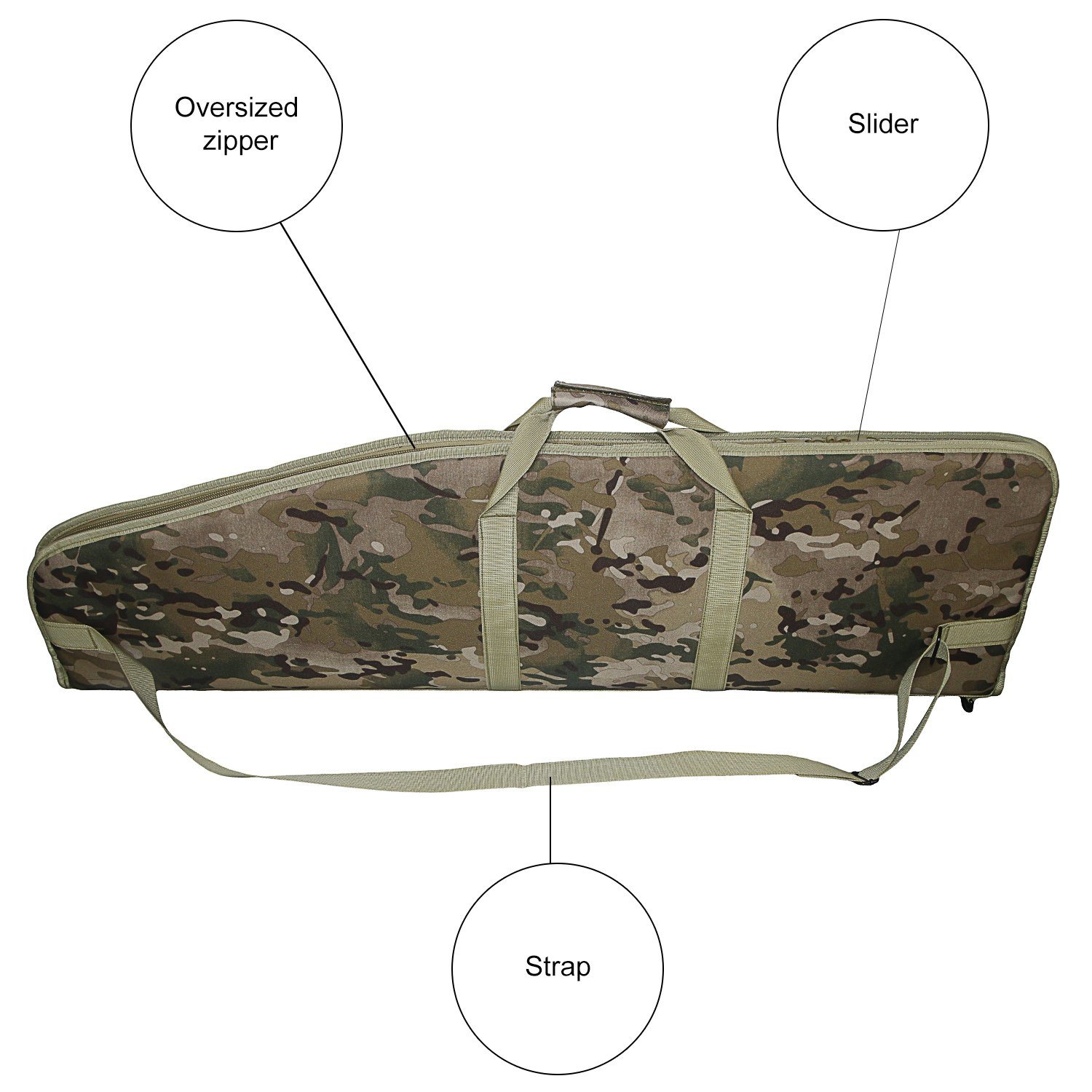 Wholesale Tear Resistant Double Gun Bag Air Rifle Case Carry Single Rifle Gun Bag