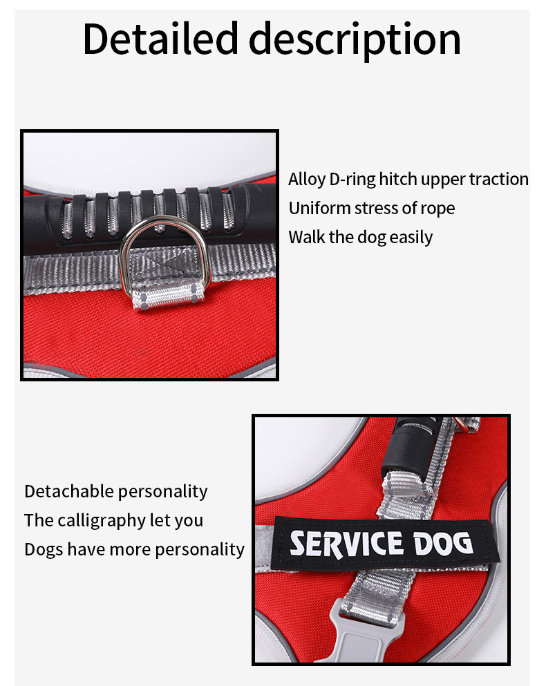 Heavy Duty Pet Vest Pet Dog Training Vest