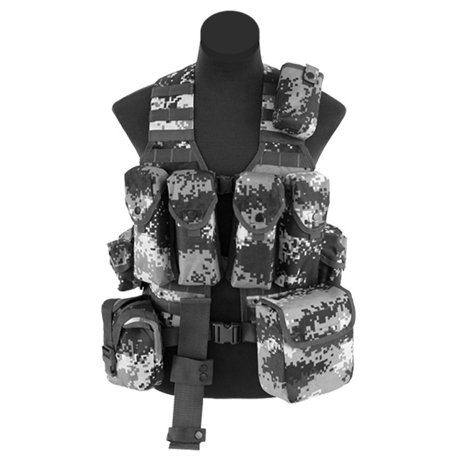 Cross Body Chest Bag Vest Tactical Tactical Camo Canvas Hunting Vest