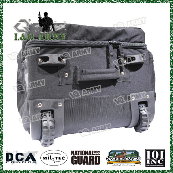 Military Duffel Bag with Durable Wheels and Trolley