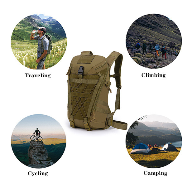 Travel Hiking Cycling Tactical Backpack Slim Bag