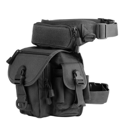 Outdoor Tactical Waist Pack Drop Leg Bag Belt Military Hiking Riding Camping Bag